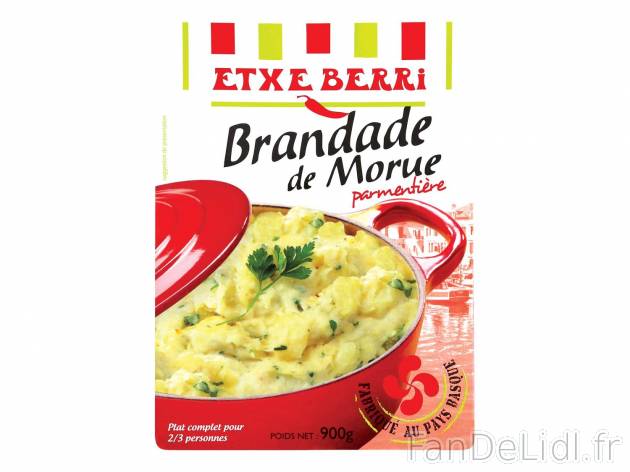 Brandade de morue parmentière1 , prezzo 4.69 € per 900 g 
   