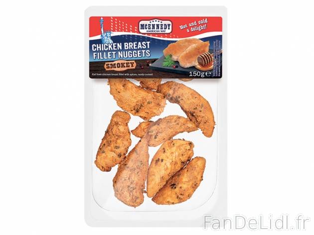 Filets de poulet épicés , prezzo 1.69 € per 150 g au choix, 1 kg = 11,27 € ...