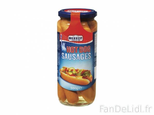 Saucisses fumées pour hot-dog , prezzo 1.69 € per 300 g (PNE), 1 kg = 5,63 € ...