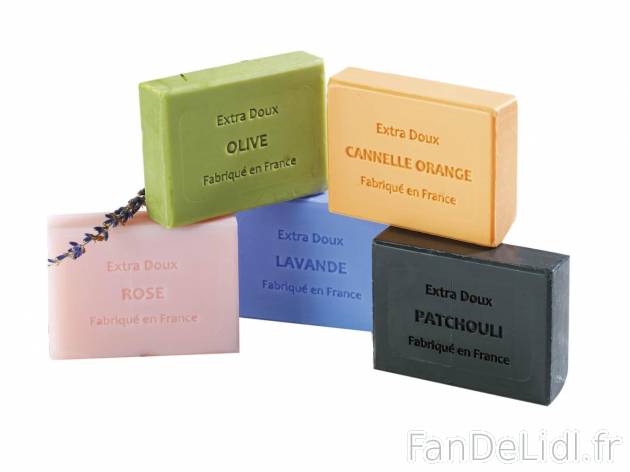 Savon de Provence , prezzo 0.99 € per 100 g 
- Au choix : olive ou cannelle-orange ...