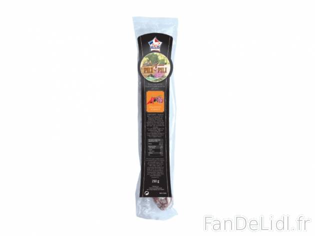 Saucisse sèche au pili-pili , prezzo 2.79 € per 250 g, 1 kg = 11,16 € EUR. ...