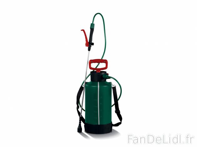 Pulvérisateur à pression , le prix 14.99 € 
- Capacité : 5 L
- Pour arroser ...