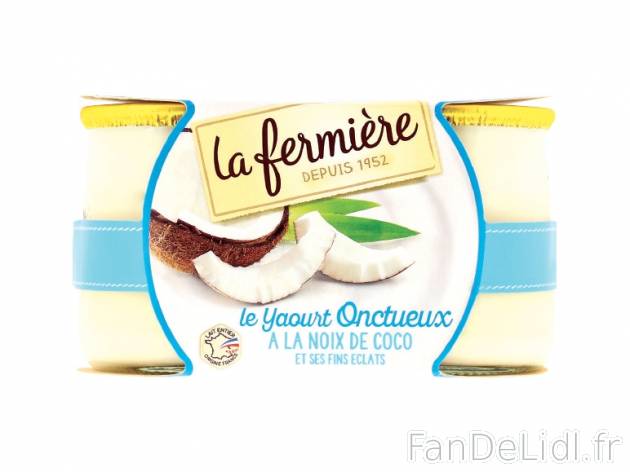 2 yaourts coco , prezzo 1.95 € per 300 g, 1 kg = 6,50 € EUR. 
- Pots en verre ...