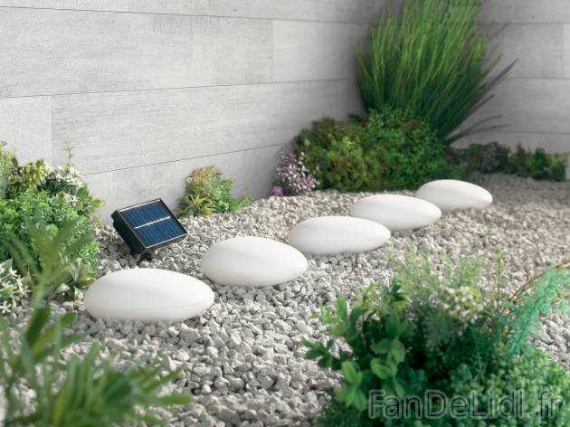 Balises solaires LED , le prix 13.99 € 
- Diamètre de lampe : 15 cm
- 5 balises ...