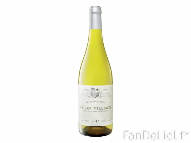 Mâcon Villages 2015 AOP1 , prezzo 4.99 € per La bouteille de 1 L 
- Température ...