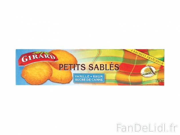 Petits sablés , prezzo 0.99 € per 150 g au choix, 1 kg = 6,60 € EUR. 
- Petits ...