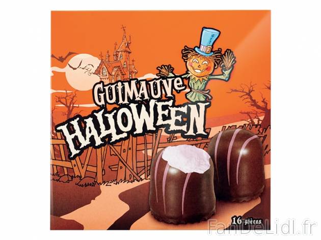 16 guimauves au glaçage chocolat , prezzo 1.49 € per 225 g, 1 kg = 6,62 € EUR.