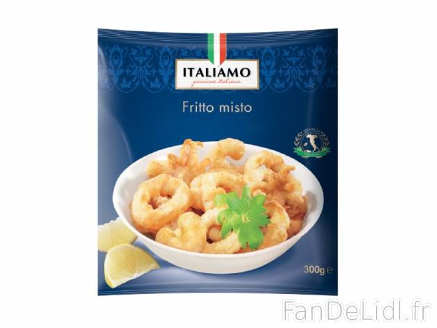 Beignets de fruits de mer , prezzo 1.99 € per 300 g, 1 kg = 6,63 € EUR. 
- ...