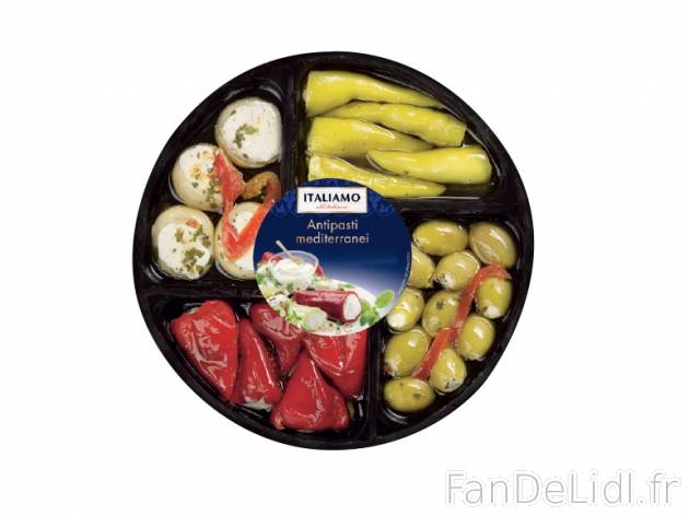 Antipasti méditerranéens , prezzo 3.99 € per 400/460 g au choix, 1 kg = 9,98 ...