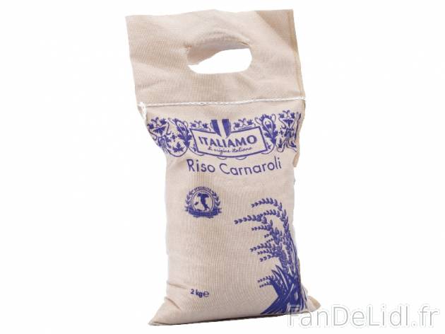 Riz carnaroli , prezzo 3.99 € per Le sac de 2 kg, 1 kg = 2,00 € EUR.