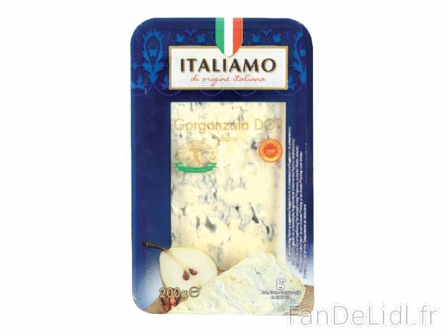 Gorgonzola DOP , prezzo 1.75 € per 200 g au choix, 1 kg = 8,75 € EUR. 
- Sans ...
