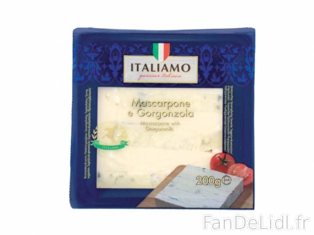 Mascarpone au gorgonzola , prezzo 1.89 € per 200 g, 1 kg = 9,45 € EUR. 
- 39 ...