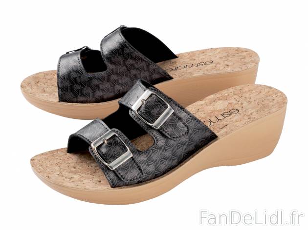 Mules femme Esmara, le prix 5.99 € 
- Du 37 au 40 selon modèle
- Ex. dessus ...