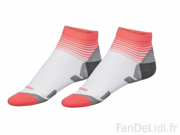 Chaussettes de course Crivit, le prix 2.99 € 
- Du 37/38 au 41/42 selon modèle
- ...