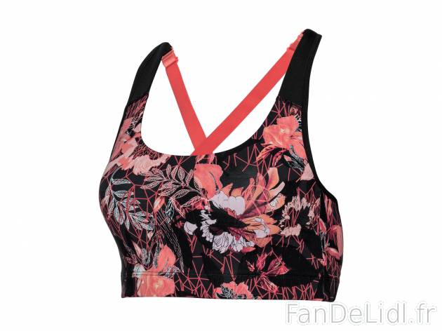 Brassière de sport Crivit, le prix 6.99 € 
- Niveau de soutien élevé pour ...