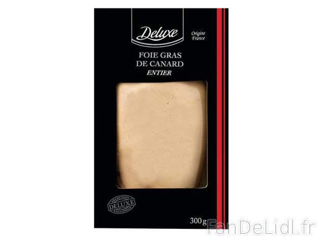 Foie gras de canard entier , prezzo 11.99 € per 300 g, 1 kg = 39,97 € EUR.