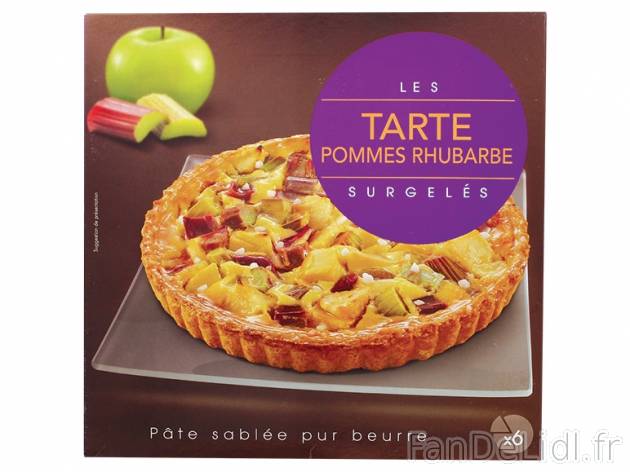 Tarte pommes-rhubarbe , prezzo 3.49 € per 500 g, 1 kg = 6,98 € EUR.