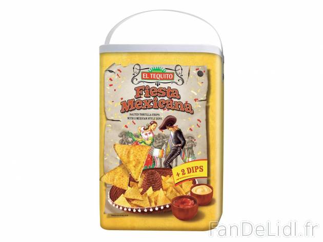 Tortilla chips1 , prezzo 2.99 € per 490 g 
-  2 sauces incluses !