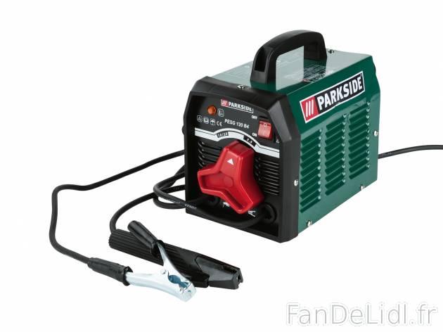 Poste à souder électrique Parkside PESG 120 B4, le prix 49.99 € 
- POUR LE ...