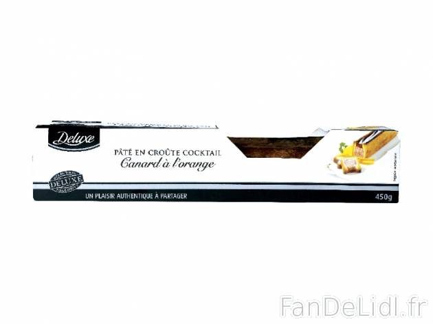 Pâté en croûte cocktail , prezzo 1.99 € per 450 g au choix, 1 kg = 4,42 € ...