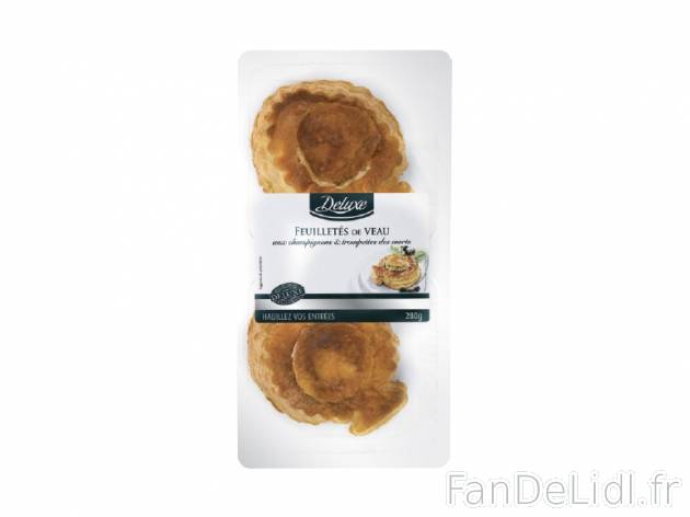 2 feuilletés , prezzo 2.99 € per 280 g au choix, 1 kg = 10,68 € EUR. 
- Au ...