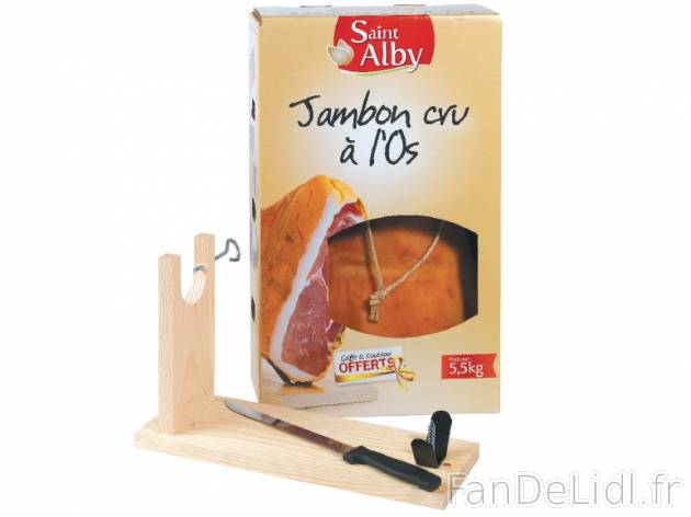 Jambon entier à l’os , prezzo 6.36 € per Le kilo 
- Pièce de 5,5 kg vendue ...