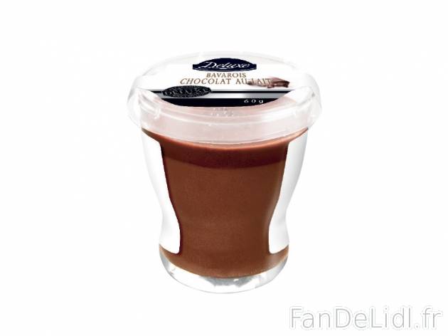 Bavarois au chocolat , prezzo 0.89 € per 60 g au choix, 1 kg = 14,83 € EUR. ...