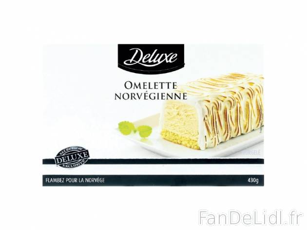 Omelette norvégienne , prezzo 3.29 € per 430 g, 1 kg = 7,65 € EUR.