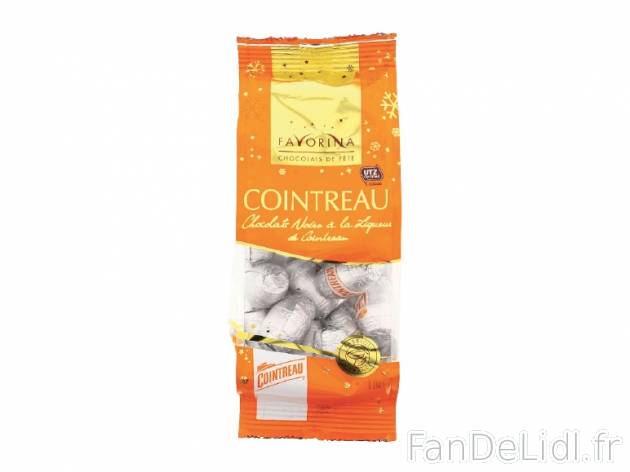 Chocolats noirs fourrés à la liqueur , prezzo 3.29 € per 180 g au choix, 1 kg ...