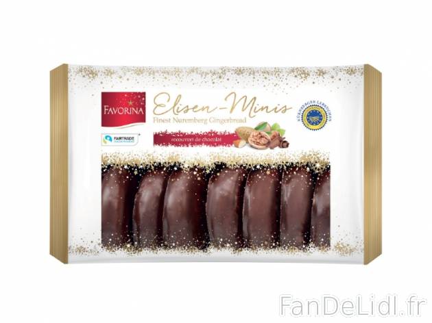 Mini pain d’épices Elisen , prezzo 2.49 € per 200 g, 1 kg = 12,45 € EUR.