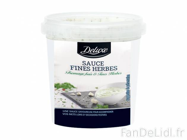Sauce pour saumon , prezzo 1.49 € per 145 g au choix, 1 kg = 10,28 € EUR. 
- ...