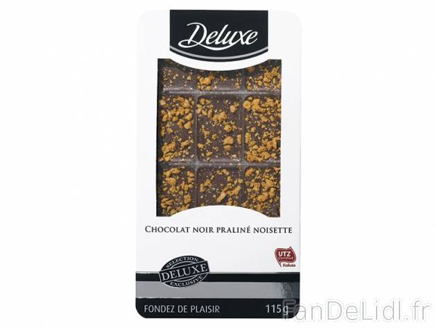 Tablette de chocolat en bouchée , prezzo 1.89 € per 115 g au choix, 1 kg = 16,43 ...