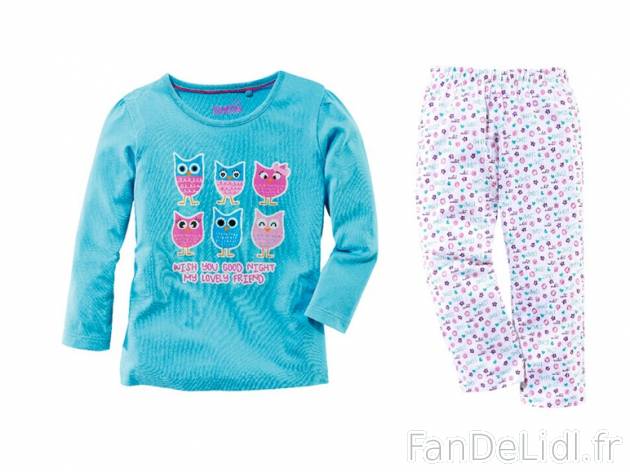 Pyjama fille , prezzo 4.99 € per L&apos;ensemble au choix 
- Ex. : haut 100 ...