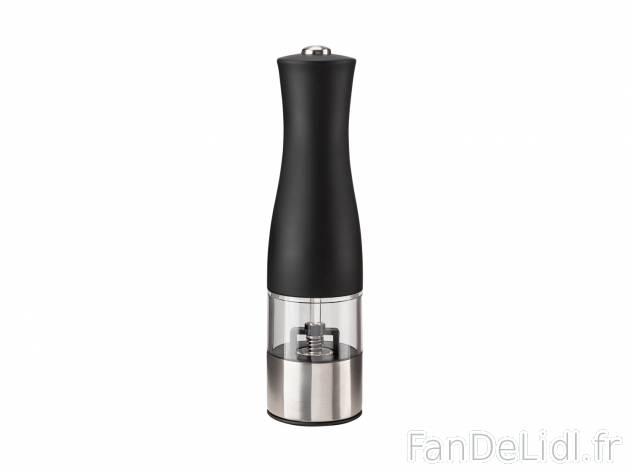 Moulin à sel/poivre électrique , le prix 8.99 € 
- Éclairage intégré
- ...