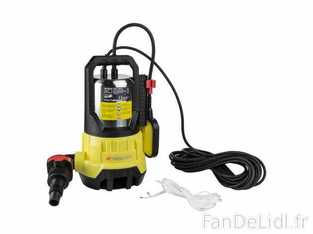 Pompe immergée pour eaux chargées , le prix 39.99 € 
- 1 100 W
- Pour l&apos;entretien ...