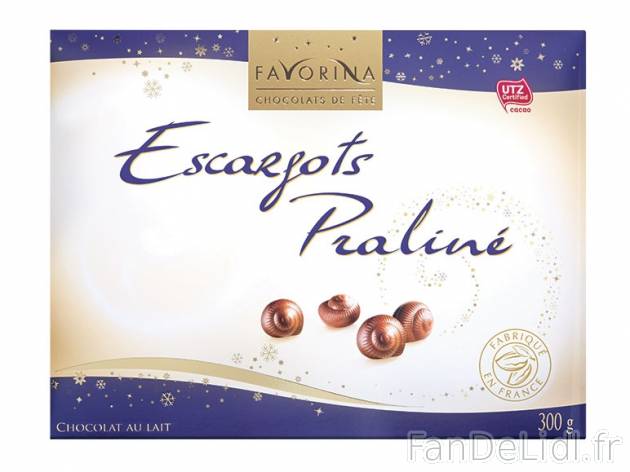 Escargots praliné , prezzo 2.29 € per 300 g, 1 kg = 7,63 € EUR.