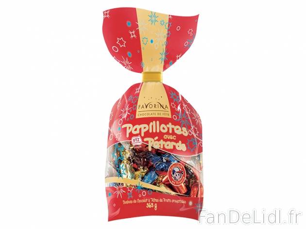 Papillotes pétards , prezzo 4.69 € per 365 g, 1 kg = 12,85 € EUR.