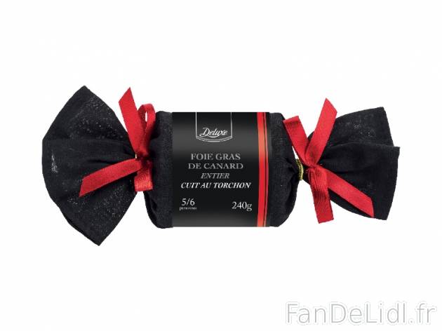 Foie gras de canard entier cuit au torchon , prezzo 10.99 € per 240 g, 1 kg = ...