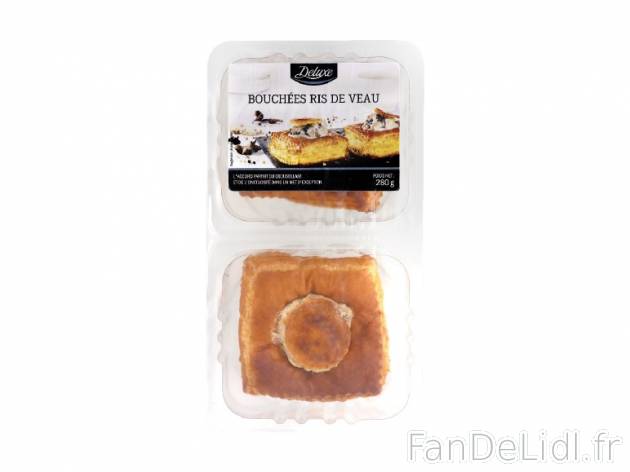 2 bouchées au ris de veau , prezzo 3.69 € per 280 g, 1 kg = 13,18 € EUR. 
- ...