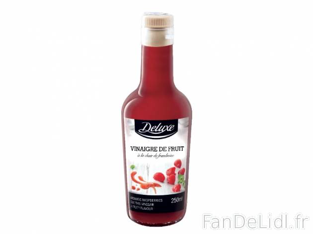 Vinaigre de fruit , prezzo 2.69 € per 250 ml au choix, 1 L = 10,76 € EUR. 
- ...