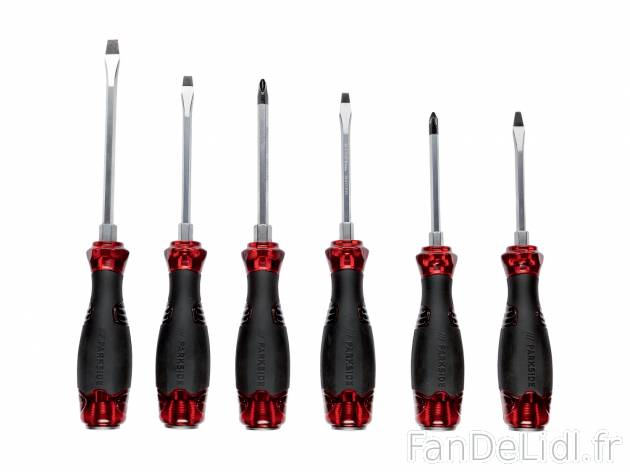 Tournevis-burins , le prix 6.99 € 
- En acier chrome-vanadium
- Set de 6
- ...