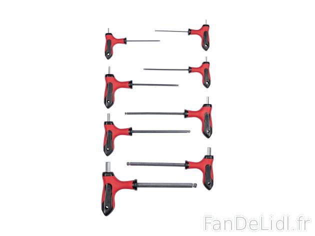 Clés à six pans ou clés étoile , le prix 6.99 € 
- Pour les endroits difficiles ...