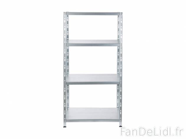 Étagère métallique , le prix 16.99 € 
- Structure en acier zingué
- Montage ...