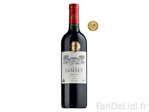 Graves Château Sansey 2015 AOC , prezzo 29.95 &#8364; per Soit le lot de 6 ...