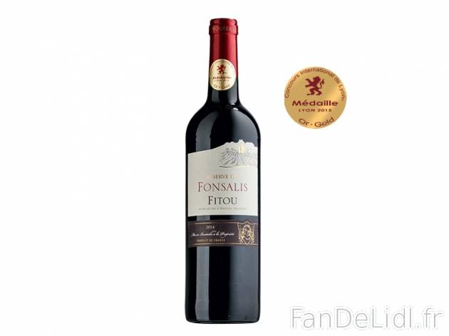 Fitou Réserve de Fonsalis 2014 AOP , prezzo 3.99 &#8364; 
- Temp&eacute;rature ...
