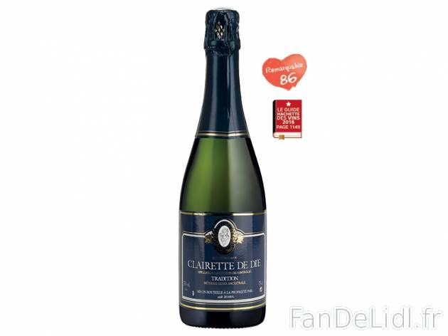 Clairette de Die Tradition Cuvée César AOC , prezzo 4.99 &#8364; 
- Temp&eacute;rature ...