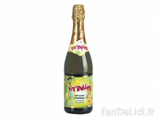 Pur jus de pomme pétillant , prezzo 1.49 € per 75 cl, 1 L = 1,99 € EUR. 
- ...