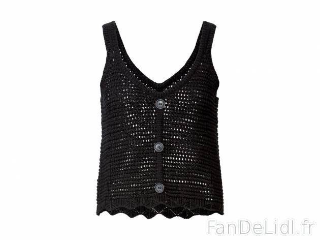 Débardeur , le prix 6.99 € 
- Du S au XL selon modèle.
- 100 % coton.
- 2 ...