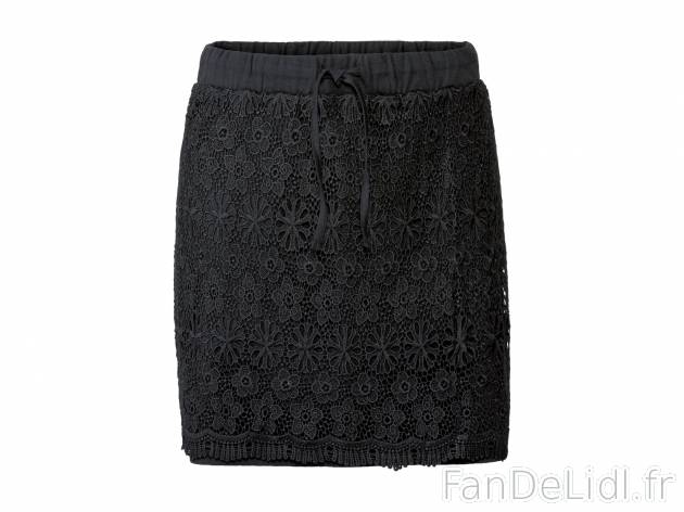 Jupe ou short , le prix 5.99 € 
- Du S au XL selon modèle.
- Ex. dessus/dentelle ...