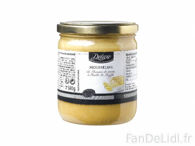 Mousseline , prezzo 2.49 € per 380 g au choix, 1 kg = 6,55 € EUR. 
- Au choix ...